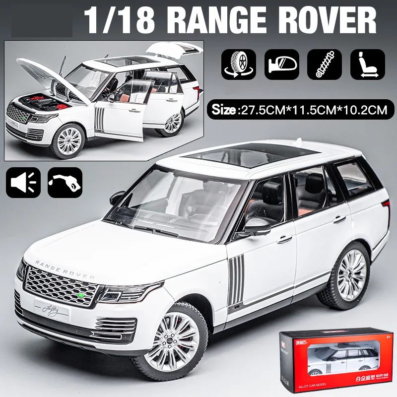 1:18 Land Rover Range Rover Diecast Model Car with Sound & Light