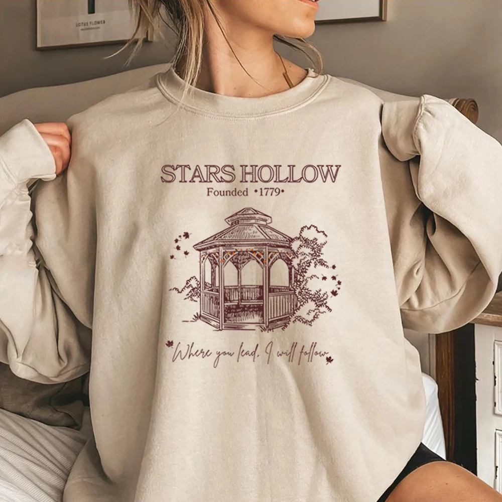 Tv Show Gilmore Girls Sweatshirt Stars Hollow Hoodie Luke\'s Diner Coffee Lover Sweater Retro Dragonfly Inn Crewneck Sweatshirts