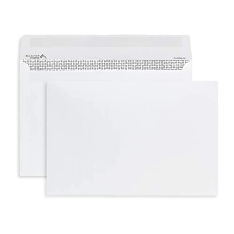 

250 6x9 Envelopes, Open Side with Open Flap Latex Self Seal Security Booklet Envelopes, Securely Holds a Small Booklet, Catalog
