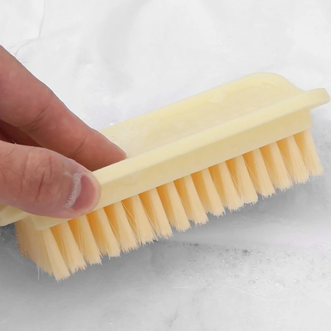 Brosse à linge avec poignée antidérapante, multi-usage pour nettoyer les vêtements, les chaussures et les taches tenaces, 1/2 pièces