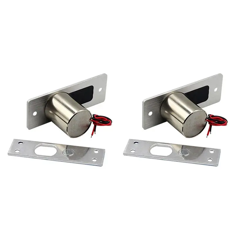 2X Waterproof Electronic Drop Bolt NC Door Lock DC 12V Induction Auto Deadbolt For Enhanced Daily Security-Y41A