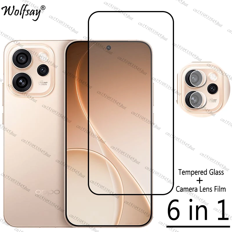 غطاء كامل من الزجاج المقسى لهاتف اوبو رينو 15 برو واقي للشاشة ممن لهم رينو 15 برو كاميرا لين فيلم زجاج لزجاج اوبو رينو 15 برو #1