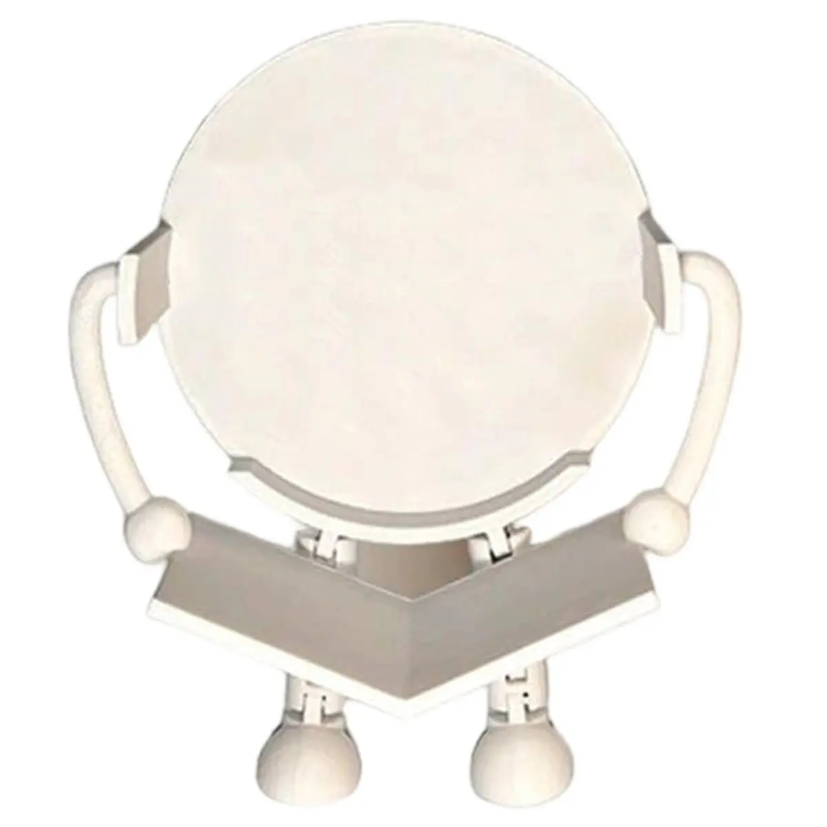 LUCK Freestanding Plastic Toilet Paper Holder with Cute Reading Character Design