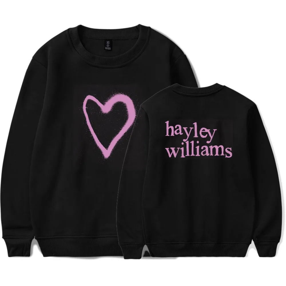 Camiseta Unissex de Manga Longa com Estampa de Coração da Tour HWAABP da Hayley Williams - Camiseta Casual de Moda para Mulheres e Homens