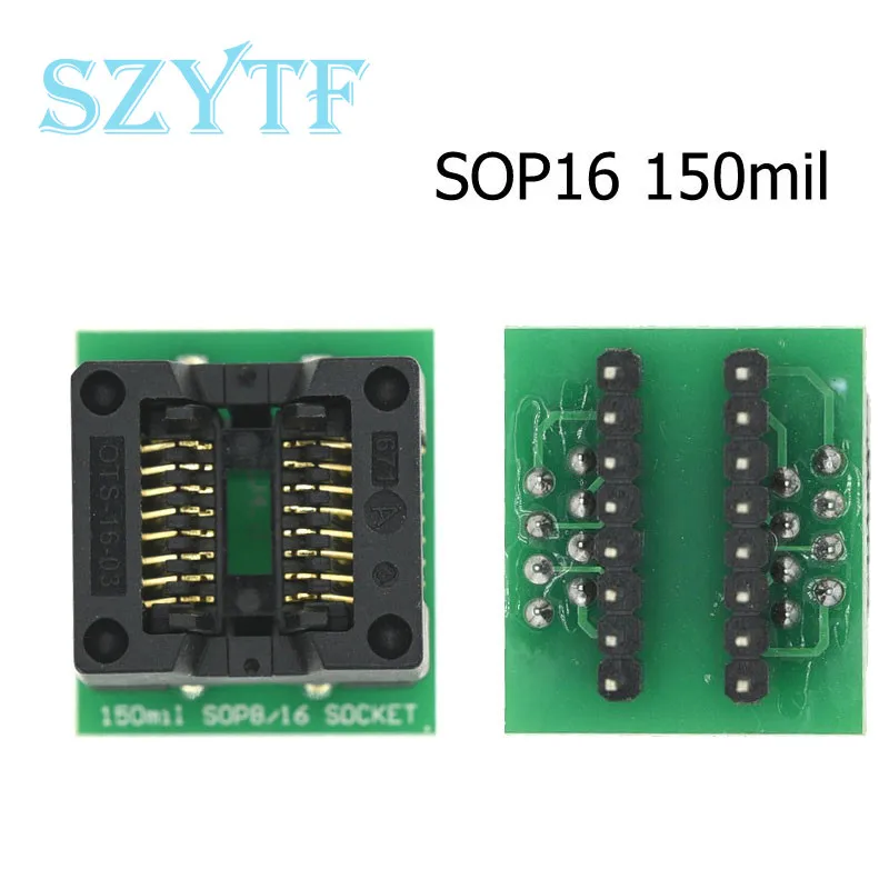 Burning Socket SOP8/14/16/18/20/24/28 to DIP 150/200/208/300mil Wide Narrow Chip Programmer Adapter IC Conversion Test Socket