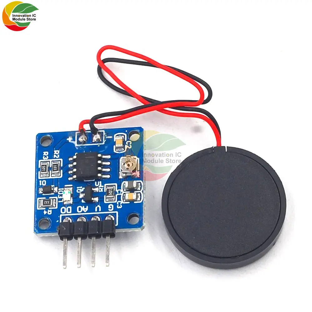 Vibration Switch Sensor Module Piezoelectric Vibration Tapping Sensor Module Vibration Switch Module 5.0V DC AD/DO