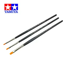 TAMIYA 87045/87046/87047 High Finish Flat Brush No.02/No.0/No.2 Modeling Brush HF Model Figure Coloring Paint Pen Craft Tools