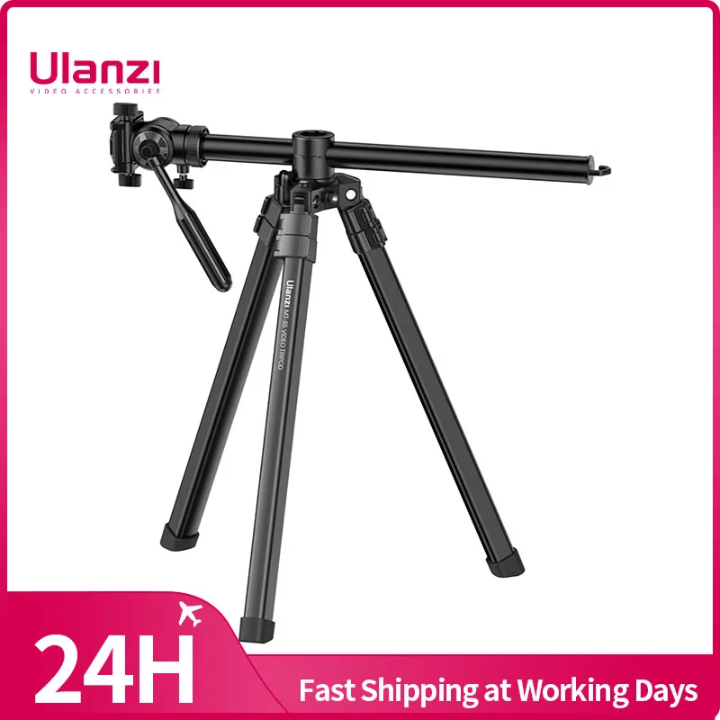Ulanzi MT-65 profesjonalny poziomy statyw do aparatu telefon komórkowy Max 1.76M aluminiowy statyw z Bluetooth do Canon Nikon Sony