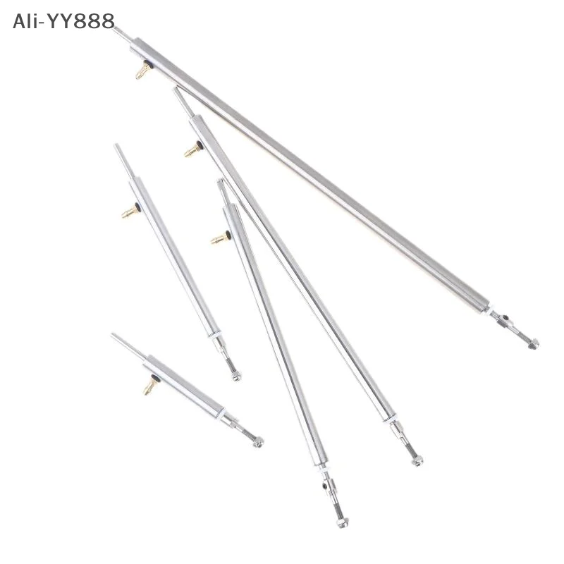 L10/15/20/25/30 سنتيمتر طول مواسير الصلب غير القابل للصدأ مع فوهة الشحوم 4 مللي متر قارب رمح ل RC قارب سباق كهربائي #5