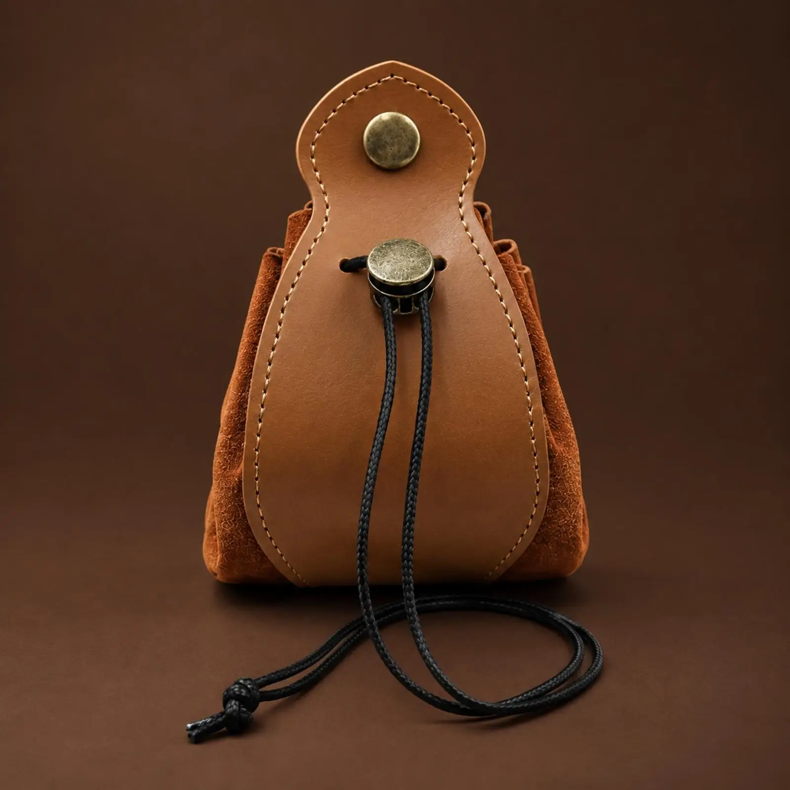 Leather Dice Pouch Compact Leather Organizer Tray Pouch Dice Bag Portable Lightweight for Tabletop Gamers, Travel