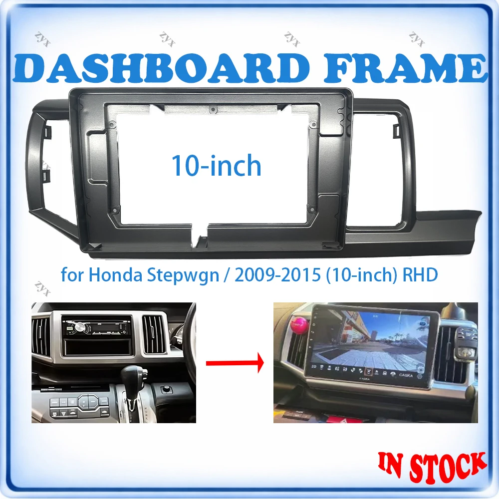 

Car Radio Fascia Frame For Honda Stepwgn 2009-2015 10 inch RHD Wiring Harness Power Cable Car Accessories Plug & Play