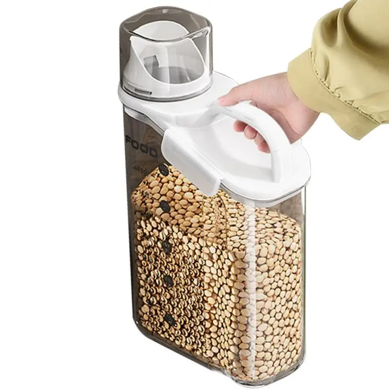 Detergent Case Pour Mouth Snack Container Powder Storage Box PP Kitchen Rice Grains Dispenser For Cereal Beans Flour Sugar