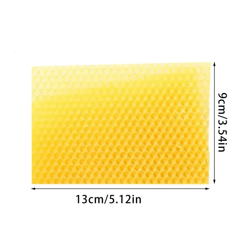 10Pcs Beeswax Sheets Candle Making Craft DIY Kits Honey Candles Maker Full Bees Wax Honeycomb Beekeeping Foundation Sheets ﻿