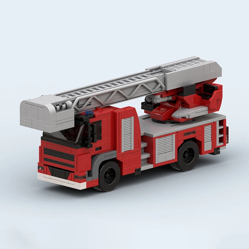 MOC Hot Selling Bricks City Fire Engine Building Block Model Kits DIY Originality Puzzle Assembling Display Toys Christmas Gifts