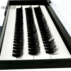 NEW3D DIY Clusters Volume Handmade Mink Eyelash Extension Curl Segmented False Lashes 5D fluffy Thick Bundle Cilias Makeup Tools