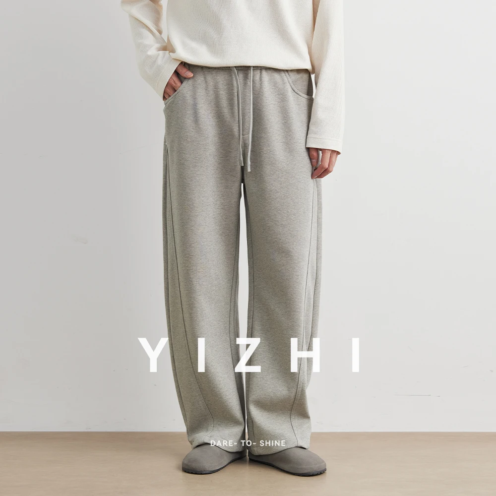 Fashion Casual Sports Pants Men's American Ey Trendy Loose Trousers Straight Leg Long Pants Youth Daily Wear Men Clothing