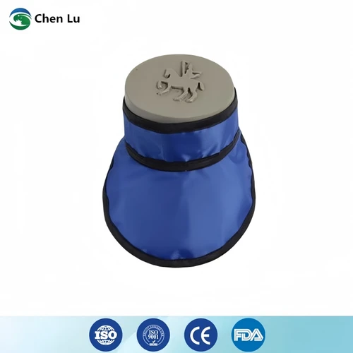 Imagen 2 del producto Protección radiológica ionizante genuina, collar para tiroides de alta calidad, protección radiológica de rayos X, 0,35/0,5mmpb, collar de plomo para adultos