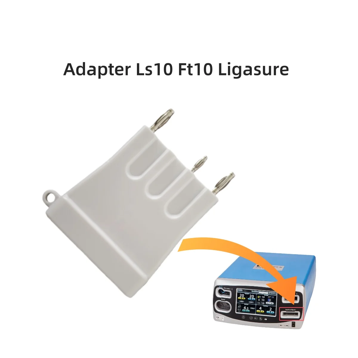 3-pin banana plug Adapter Ls10 Ft10 Ligasure Connect Domestic Vessel Sealing Instruments  Compatible Generic Ligasure Tools