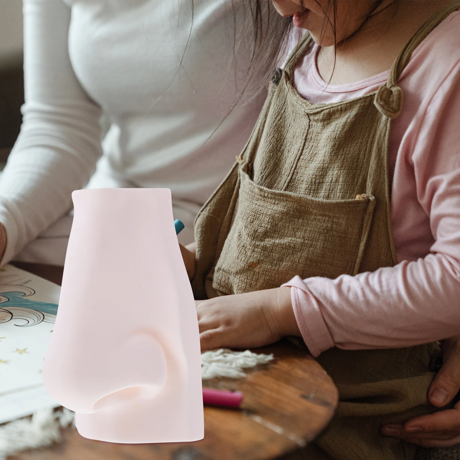 

1Pcs Sense Organ Sketch Art Sculpture Smooth Texture Soft Plastic Desktop Ornament Home Decoration for Painting Graffiti