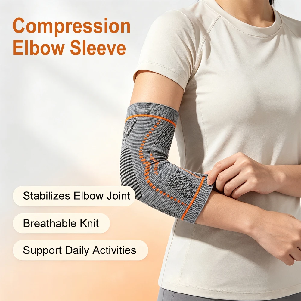 High Performance Elbow Compression Wrap For Sports Injury, Forearm Tendon Brace Pad For Golf Tennis Arthritis Weight Train