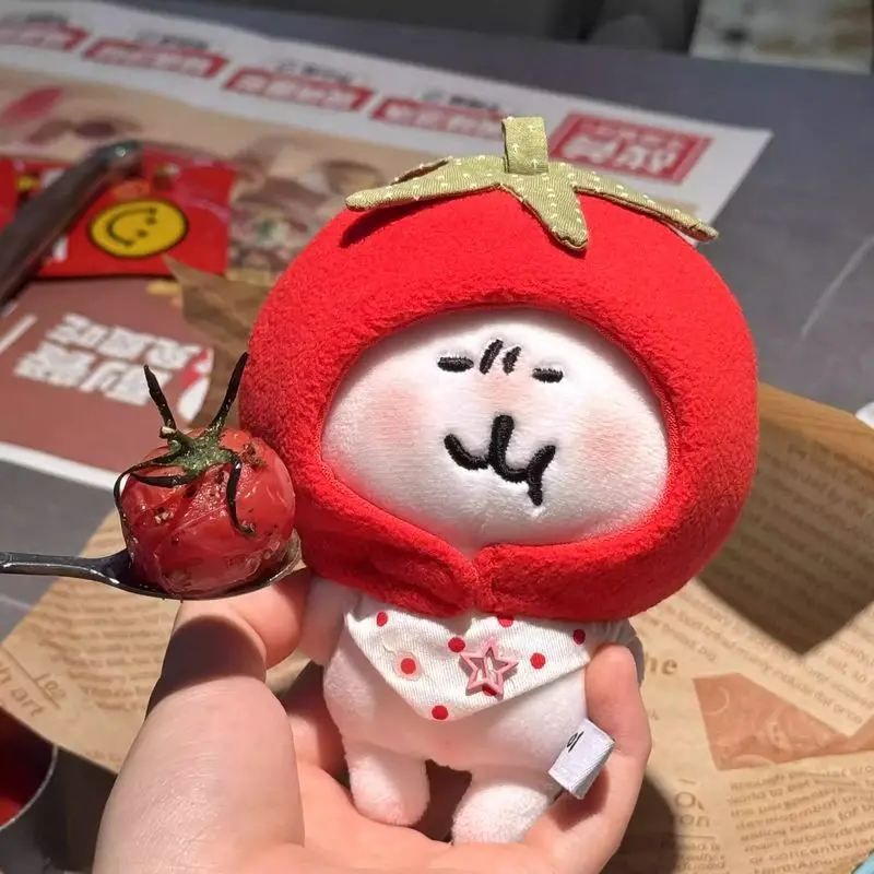 Para muñecas de 10-13cm, auriculares, serie de frutas y tomate, bonito vestido de osito, muñeca creativa, accesorios de auriculares para muñecas de algodón, novedad de 2025