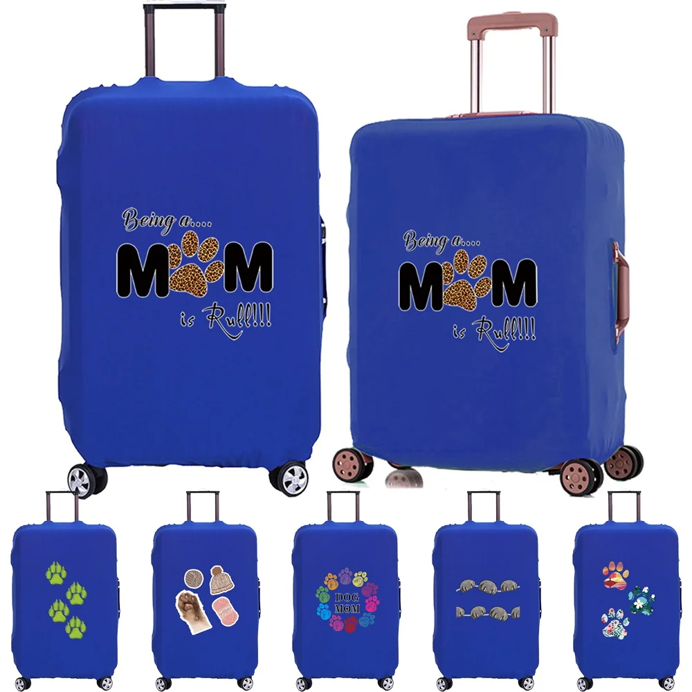 

Travel Luggage Protective Cover Footprints Pattern Travel Accessories Elastic Suitcase Case Apply To 18-28inch