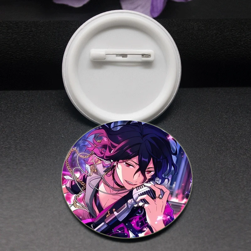 Anime Ensemble Stars Pins Cartoon Characters Rei Sakuma Badge Handmade Brooches Breastpin for Backpack Clothes Gift Accessory