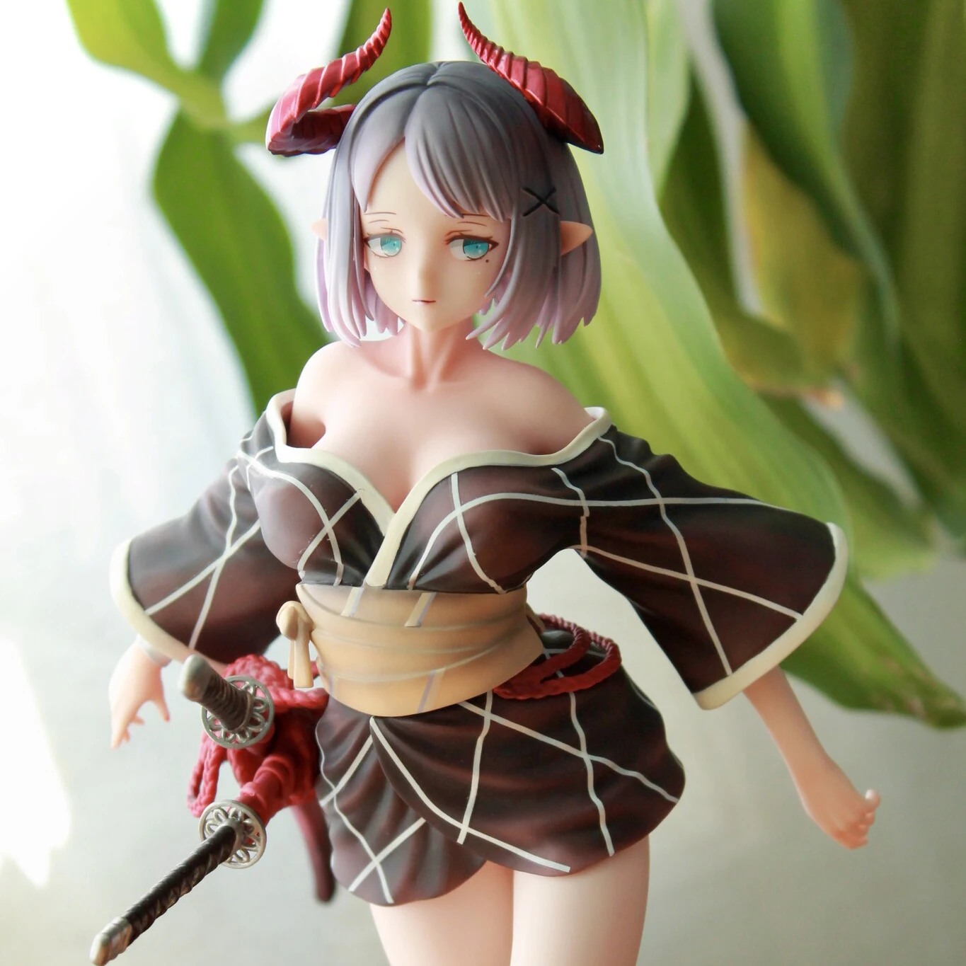 

32CM Daiki Kougyou Tsuno Musume 1/5 Sexy Girl Anime Action Figures PVC Hentai Collection Doll Model Toys Gift Figurine