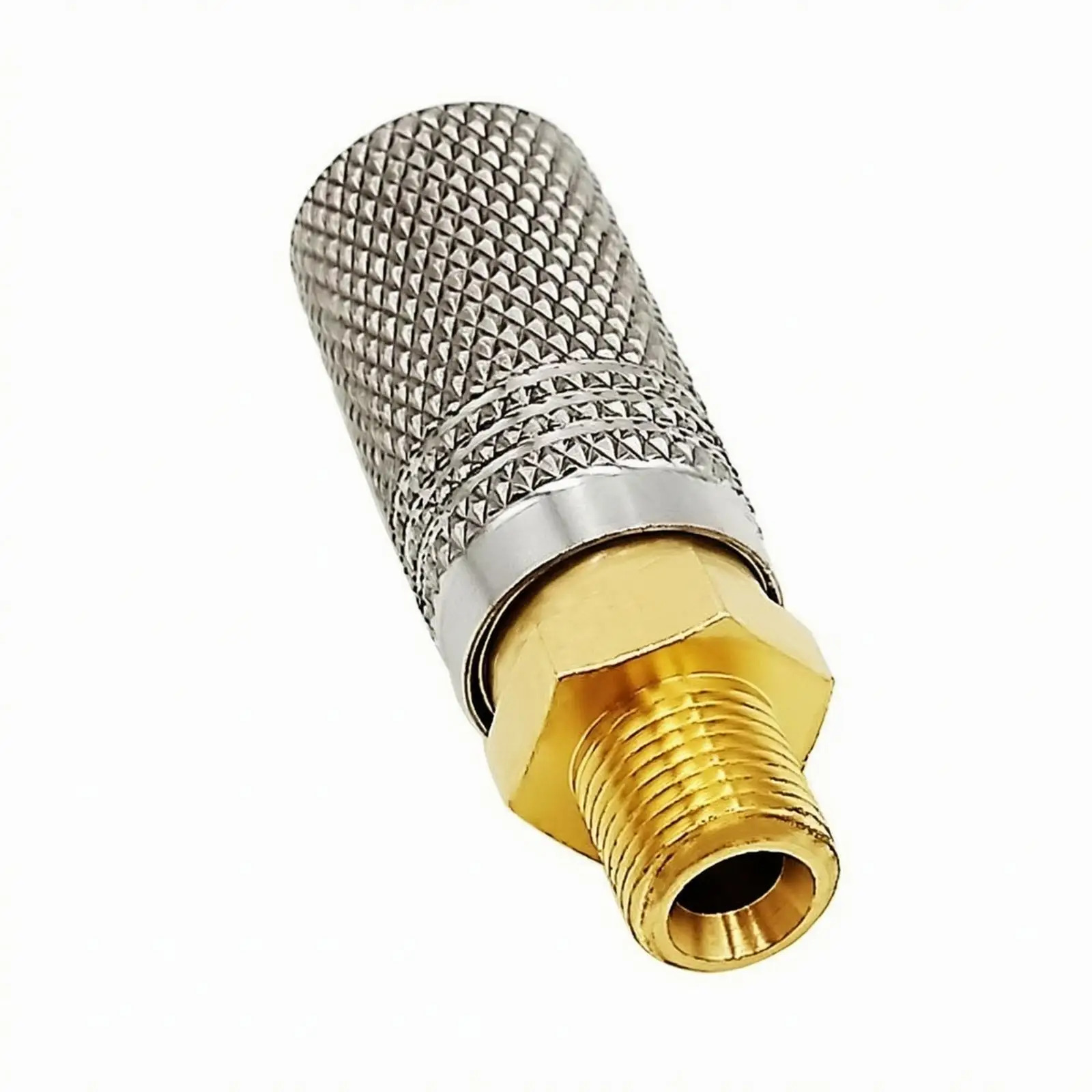 Pneumatic Quick-Connect Fitting Easy Assembly Air Line Quick Connector with Knurled Grip Sleeve Sturdy and for Workshop