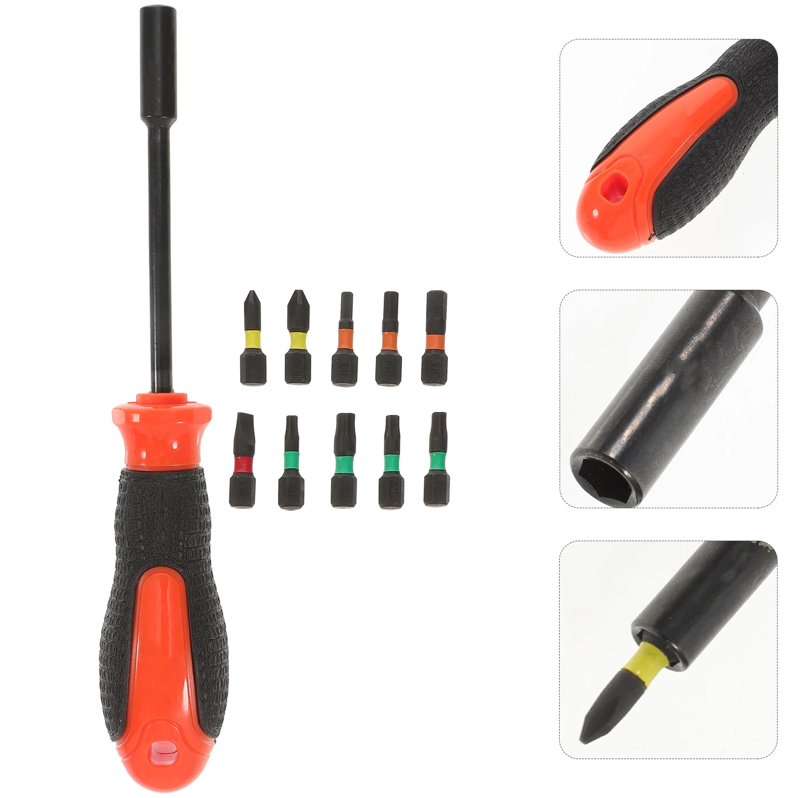 

Practical Screwdriver Set Multi-bit Screwdrivers Kit Tool High Hardness Bits Steel Cable Box Repair Tools Small