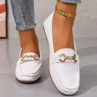 New Women's Casual Slip on Mary Jane Shoes Spring Autumn Fashion Round Toe Solid Soft Sole Flat Loafers Zapatos De Mujer luxury - Image 3