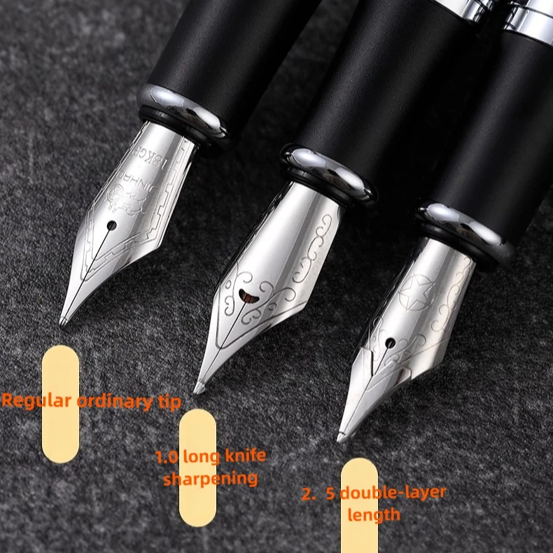 Pióro wieczne Jinhao 750, bardzo gruba, ręcznie polerowana, gigantyczna stalówka 4.0MM, podwójna długa stalówka typu nóż do specjalnego pisania kaligraficznego. — zdjęcie produktu 5
