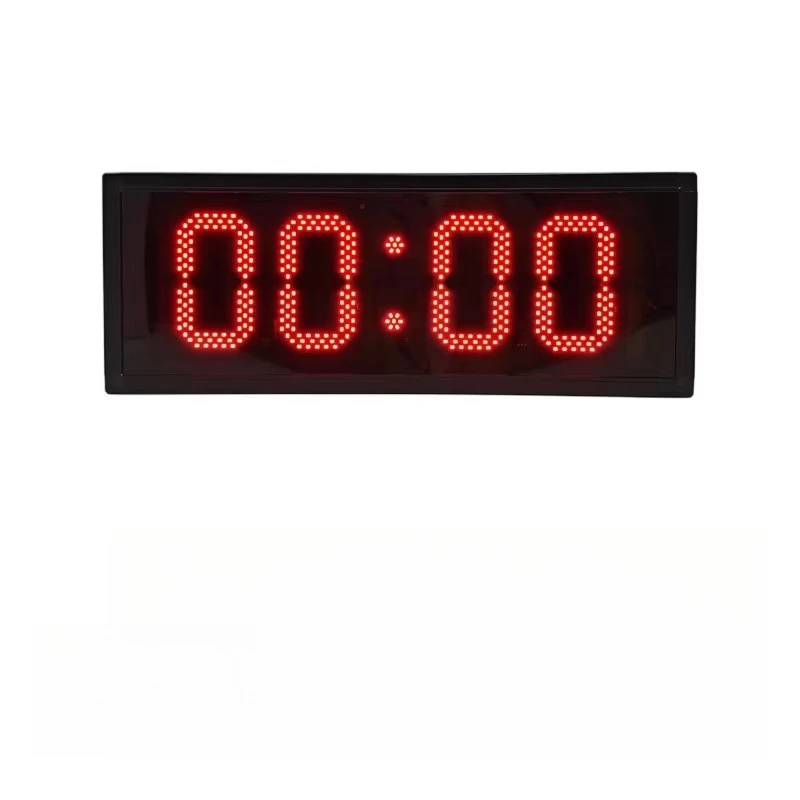 4-Digit digital single-sided timer, handheld vertical electronic stopwatch for sports training, plug-in power supply, no buttons