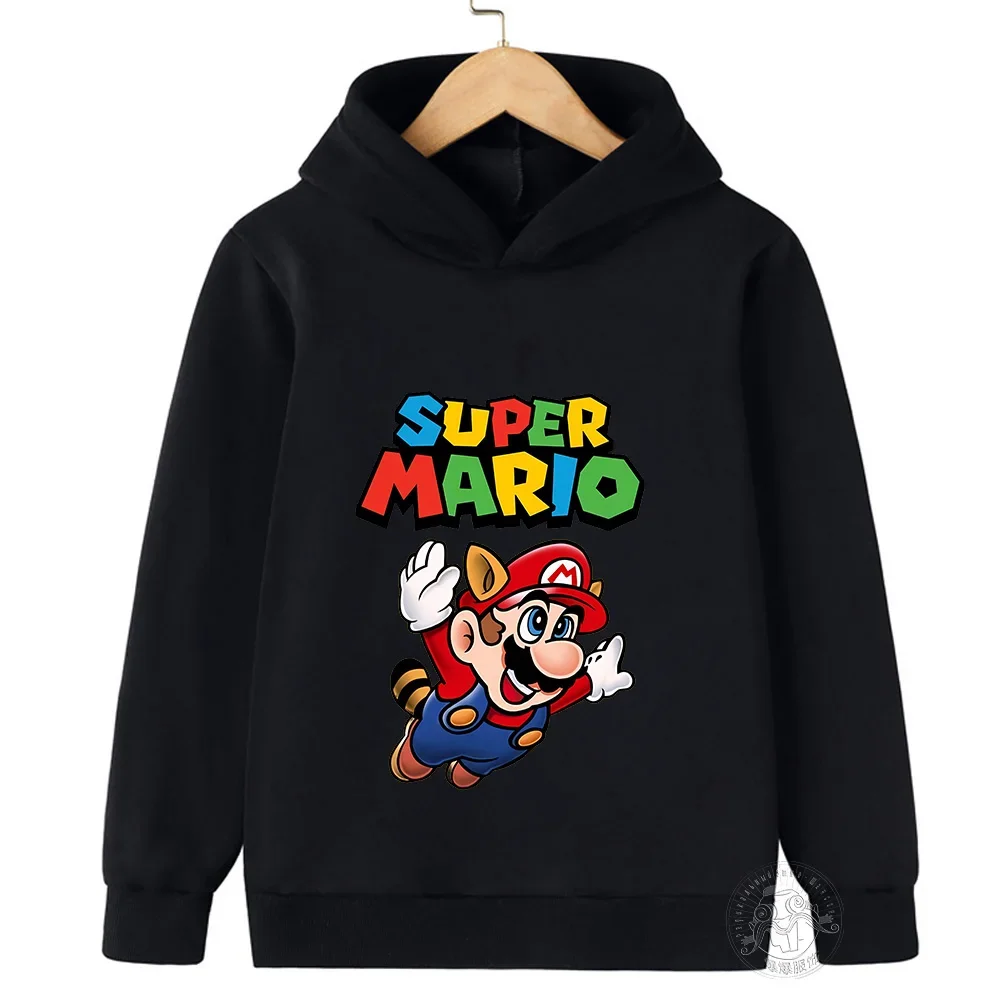 

Super Mario creative printed children's clothing street casual brother sweatshirt outdoor sports 2-14 years old brother hoodie