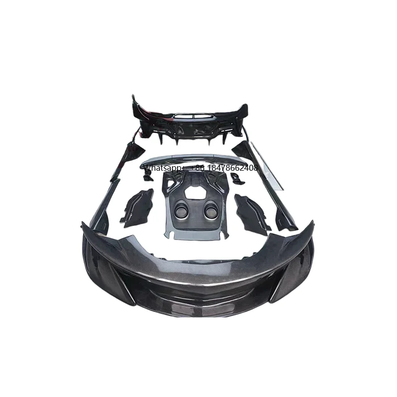 

For McLaren 540C 570S Upgrade 600LT Style Carbon Fibre Body Kit Front Bumper Rear Bumper Side Skirt Spoiler Bonnet Exhaust Pipe
