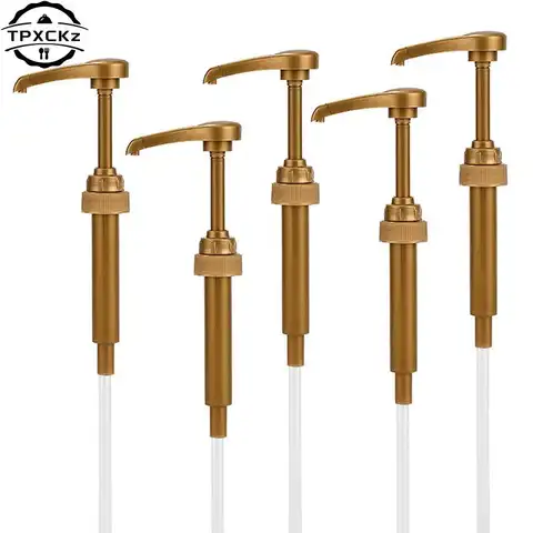 1 पीस/5 पीस कॉफी मिल्क टी डिस्पेंसर सिरप पंप लिक्विड डिस्पेंसर मोनिन सिरप के लिए 10 मिली जूस बोतल डिस्पेंसर पंप किचन टूल्स 12 best sales सिरप पंप - №1