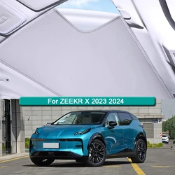 Roof Sunshade For ZEEKR X 2023 2024 Electrostatic Adsorption Sunroof Sunshade Skylight Blind Shading Sticker Auto Accessories