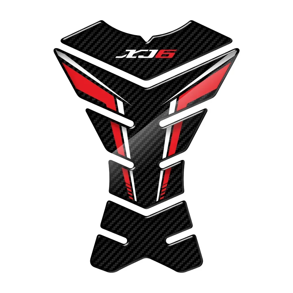 For Yamaha XJ6 SP 3D Carbon-look Motorcycle Tank Pad Protector Sticker