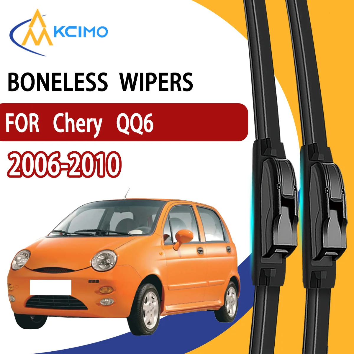 

2Pcs Front Windshield Wiper Blades For Chery QQ6 2006-2010 Windscreen Window Car Accessories