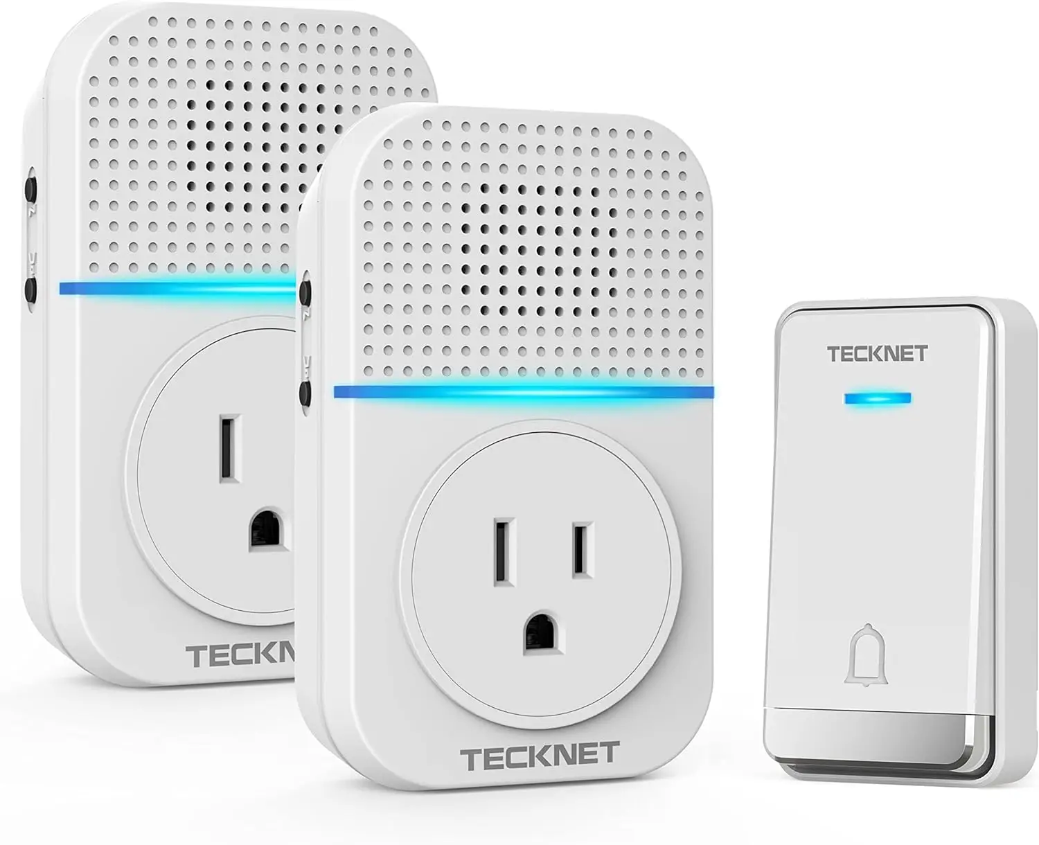 

Беспроводной дверной звонок с автономным питанием, водонепроницаемый (IP66), радиус действия 1300 футов, 60 мелодий и светодиодная подсветка для дома или класса