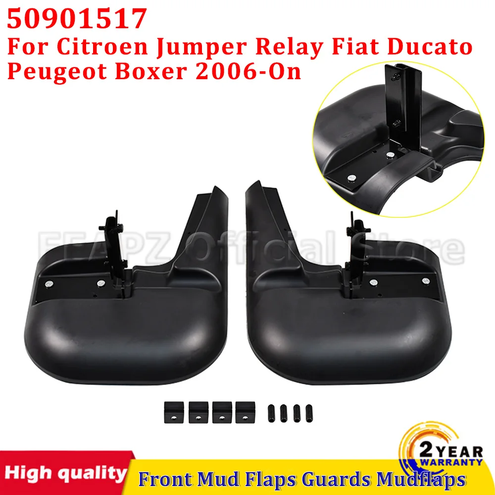 

2 шт. L + R передние колеса, брызговики для Citroen Jumper Relay Fiat Ducato Peugeot Boxer 2006-On 50901517, автомобильные аксессуары
