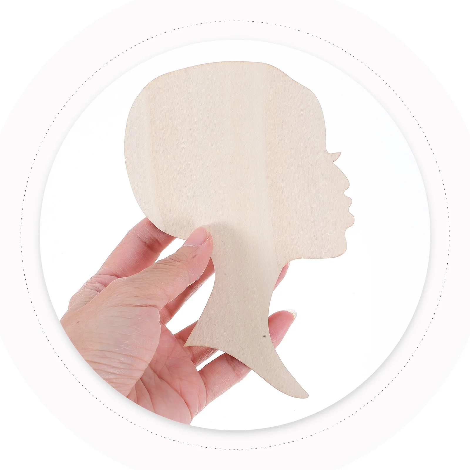 

12Pcs African Woman Face Wooden Slices Lashes Blank Craft Gifts for Women DIY Projects Home Decoration Crafts for Women