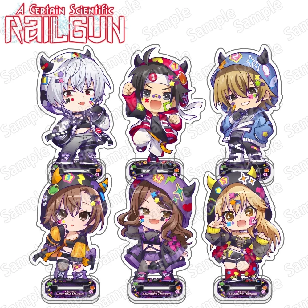 Anime A Certain Scientific Railgun Acrylic Stand keychain Paint‑Ink Style Character Standing Sign, Desktop Decor Ornament, Gift