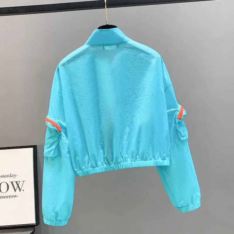 Summer Long Sleeve Jacket Women Sweatshirt Sun Protection Loose Streetwear Lightweight Tops Korean Fashion Coat Designer Clothes
