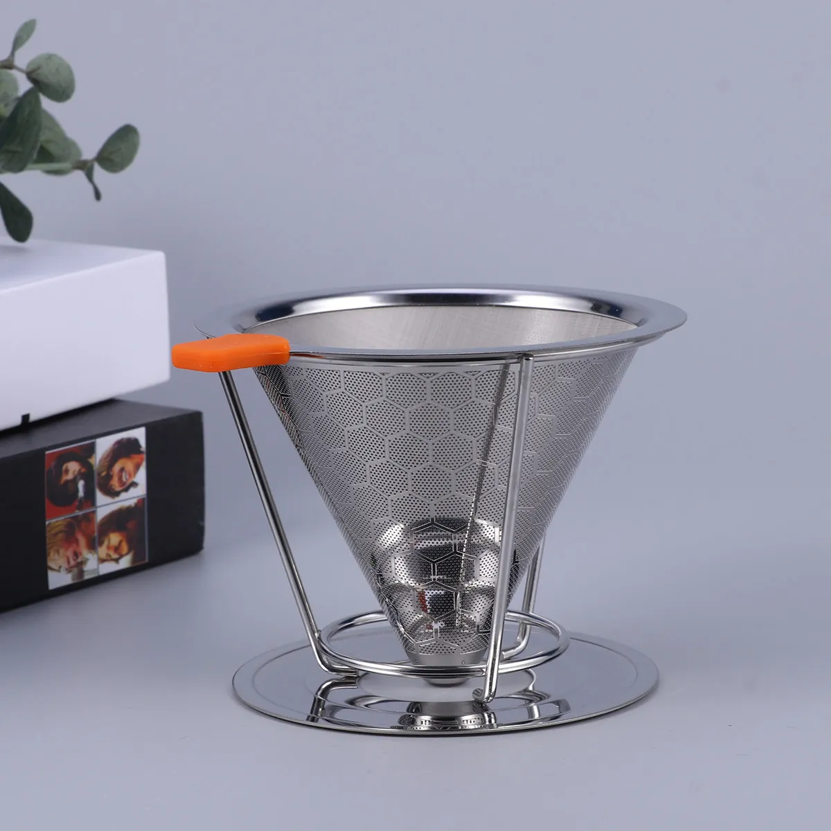 Coffee Filter Cup Bracket Accessories Dripper Metal Filters Holder Basket Container