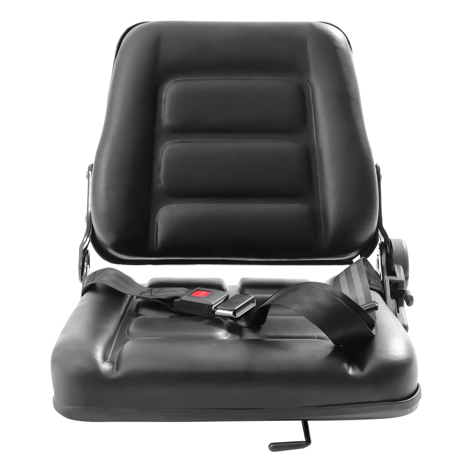 Asiento universal para montacargas Respaldo ajustable de PVC 175 ° Deslizante plegable a prueba de golpes para camión tractor excavador