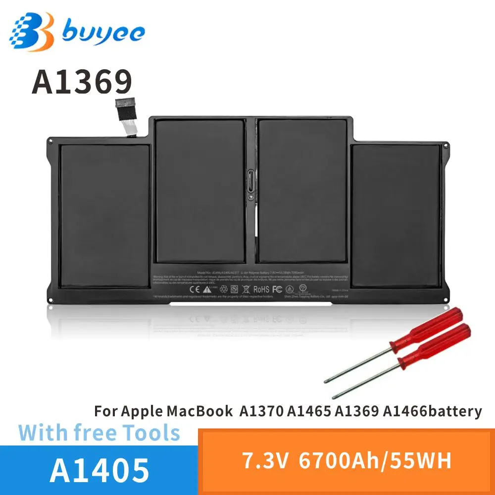 

A1405 A1496 Аккумулятор для ноутбука Apple MacBookAir A1369(Late 2010 Mid 2011)A1466(2012-2013-2014)MC503ZP/A MC504LL/A Замена