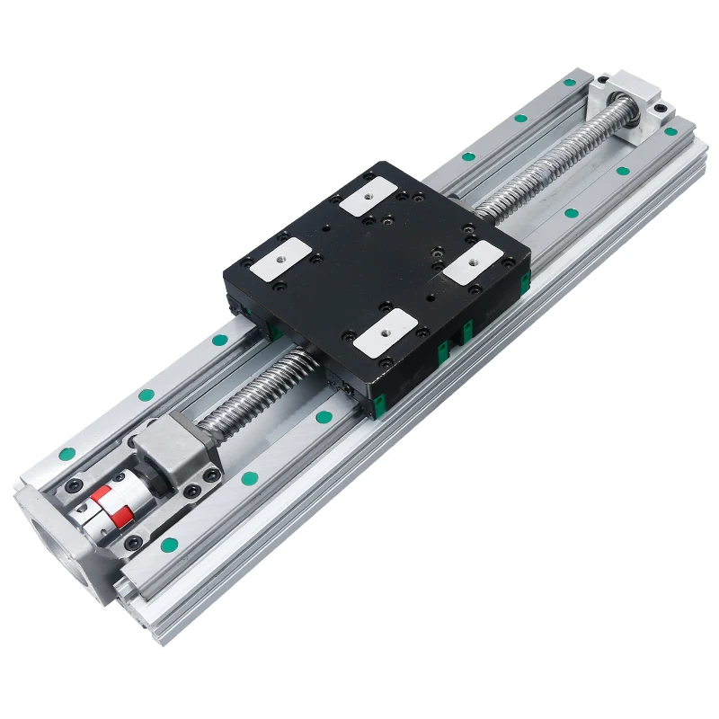 

Axis CNC Manual Linear Rail Guide Motion Slide Stage 100-300mm Effective Stroke Handwheel Aluminum Sliding Table