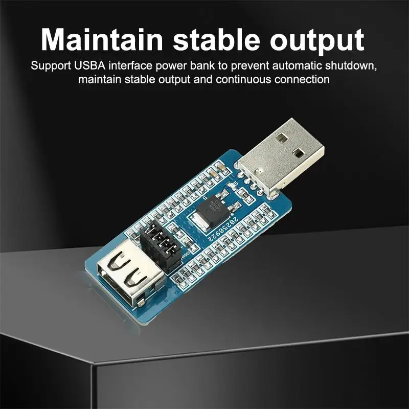 1/2Pcs Battery Charging Protection Module USB A Power Bank Virtual Load Anti-Shutdown Module With Switchable Output Current