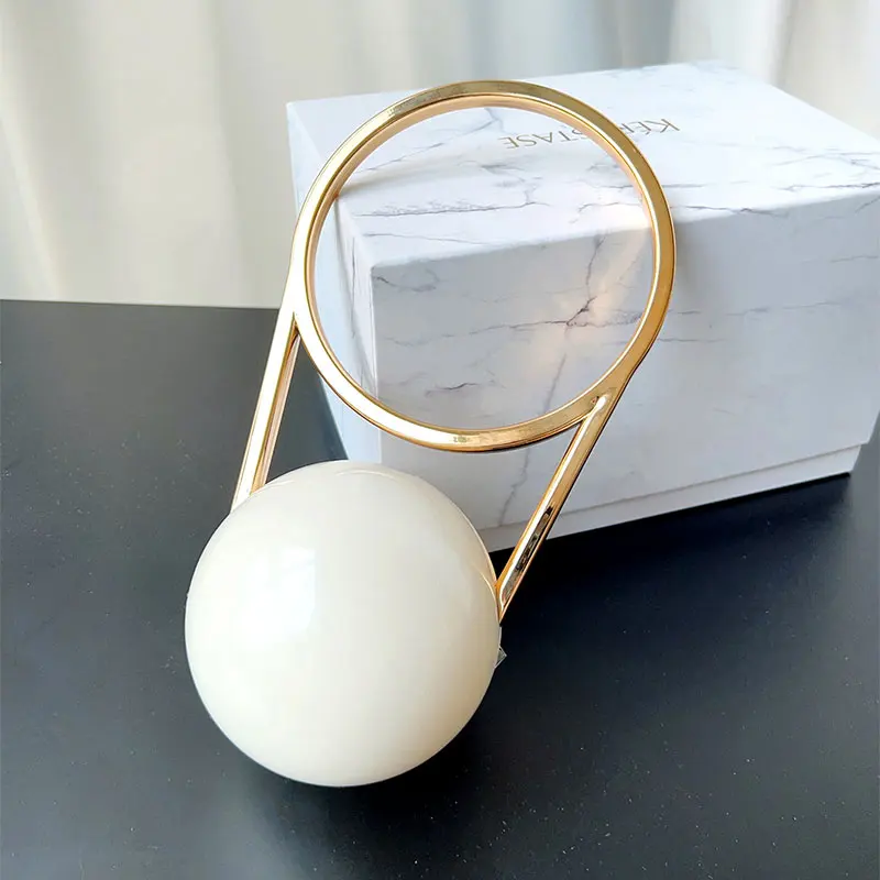 Luxury Designer Evening Clutch With Ball Handle Acrylic Women Handbag Creative High-end Bowling Wedding Purses Party Tote Ladies
